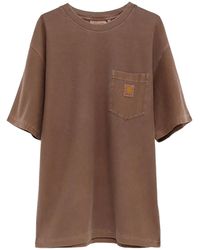Carhartt - Loose Pocket T-Shirt "Tobacco Garment Dyed" I036863 47 Gd" - Lyst