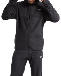 Reebok - Workout Ready Fleece Full Zip Hoodie Fs8450" - Lyst