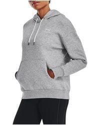 Under Armour - Essential Fleece Hoodie "Mod Light Heather 1373033 011" - Lyst