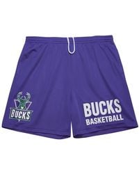 Mitchell & Ness - Gameday Mesh 7In Shorts Vintage Logo "Nba Bucks" Pshr6914 Mbuyyppppurp" - Lyst