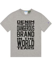 DENIM TEARS - Mission Statement T-Shirt Dt322" - Lyst
