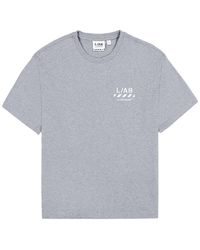 LAB C.O. OFF WHITE - Diag Ss T-Shirt "Heather" Labf26T054-Htg" - Lyst