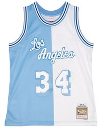 Mitchell & Ness - Split Swingman Jersey "Nba La Lakers 1996 Shaquille O'Neal" Smjy4845 Lal96Sonblwh" - Lyst