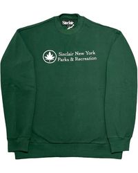 Sinclair - Parks And Rec Crewneck Sweatshirt "Forest" Smt204 1 Fgrn" - Lyst