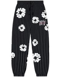 DENIM TEARS - Pinstripe Wreath Sweatpants Dt240" - Lyst