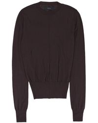 Amiri - Distressed Cashmere Jumper Ps22Wkl007 Brn" - Lyst