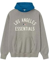 Fear Of God - Dodgers Sport Hoodie "Concrete Heather Sapphire" 192Ml252009F" - Lyst