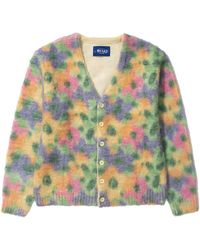 AWAKE NY - Floral Mohair Printed Cardigan "Mustard" Awk Sp22 Sw001 Mustm" - Lyst