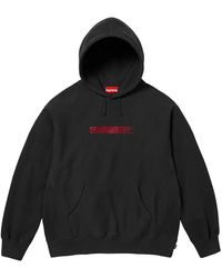 Supreme - Swarovski Motion Logo Hooded Sweatshirt "Fw25 - Lyst