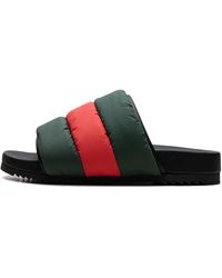 Gucci - Padded Web Slide Web" 700320 Ufr30 3060" - Lyst
