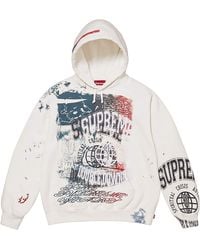 Supreme - Overprint Hooded Sweatshirt "Ss26 - Lyst