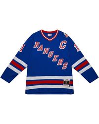 Mitchell & Ness - Nhl Dark Jersey Rangers 1993 Mark Messier "Royal" Jy9063 Nyaroya" - Lyst