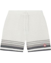 CASABLANCA - Tennis Crochet Shorts Sp26 Kw 934 01" - Lyst