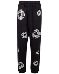 DENIM TEARS - Cashmere Swarovski Cotton Wreath Sweatpants Dt078" - Lyst
