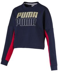 PUMA - Modern Sport Crew Sweatshirt "Peacoat 852585 06" - Lyst