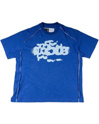 Sp5der - Contrast Stitch Slub Tee "Tory" 438" - Lyst