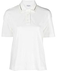 Brunello Cucinelli - Cotton Polo Shirt "Off" Brun1820" - Lyst