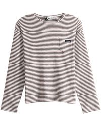 Miu Miu - Girocollo Long-Sleeve T-Shirt Cocoa" Mml06Q 195I F0963" - Lyst