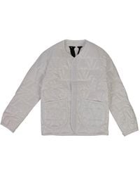 Vlone(GOAT) - Quilted Jacket O 5 Wht" 1020 100000308Qj Whte" - Lyst
