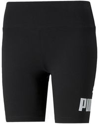 PUMA - Ess Logo Short Tights "Cotton" 586888 56" - Lyst