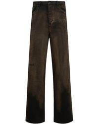 Pleasures - Oil Baggy Jeans P25W029-Dbn" - Lyst