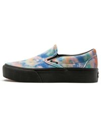 Vans - Slip-on Platform "tie-dye" Shoes - Lyst