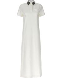 Brunello Cucinelli - Polo Collar Dress "Off" Brun1716" - Lyst