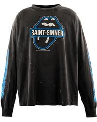 SAINT Mxxxxxx - The Rolling Stones Fire Long Sleeve T-Shirt Sm Mk1 0000 C44" - Lyst