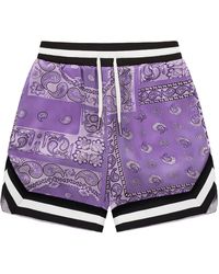 A Bathing Ape - Edition Paisley Silk Shorts Bbpssp" - Lyst