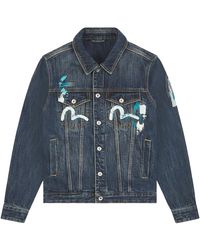 Evisu - Daicock Print Denim Jacket "Dark Tone" 2Eahtm6Dj1033Xxdn" - Lyst