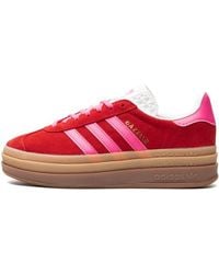 adidas - Gazelle Bold "collegiate Red Lucid Pink" Shoes - Lyst
