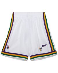 Mitchell & Ness - Swingman Shorts "Nba Jazz 91" Smshcp19226 Ujawhit91" - Lyst