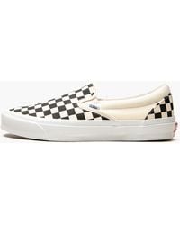 Vans - Og Classic Slip-on Lx "checkerboard" Shoes - Lyst