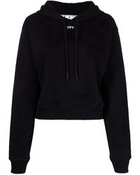 Off-White c/o Virgil Abloh - Off Stamp Cropped Hoodie Owbb016C99Jer0011001" - Lyst