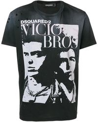 DSquared² - Vicious Bros Cotton T-Shirt S74Gd0517-S21600-900" - Lyst