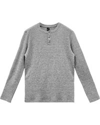 Chrome Hearts - Ch Waffle Thermal Long Sleeve Henley T-Shirt Chrm1811" - Lyst