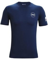 Under Armour - Freedom Back Lockup T-Shirt "Academy 1362052 408" - Lyst