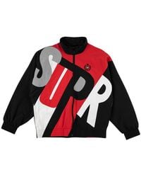 big letter track jacket supreme
