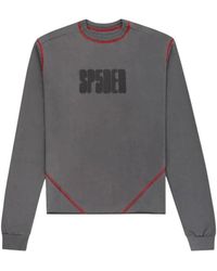 Sp5der - Contrast Stitch Ls Shirt "Taupe" 244" - Lyst