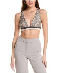 Brunello Cucinelli - Patterned Bralette Top Brun255" - Lyst