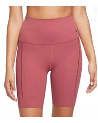 Nike - Zenvy High-Waisted 8" Biker Shorts "Adobe/ Dq6003 655" - Lyst