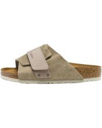 Birkenstock - Kyoto "Nubuck Suede Taupe" 1015572" - Lyst