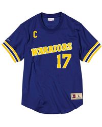 Mitchell & Ness - Nba Chris Mullin Name & Number Mesh Crewneck "Golden State Warriors - Lyst