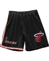 Mitchell & Ness - Authentic Shorts "Nba Miami Heat 96" Ashrcp19190 Mheblck96" - Lyst