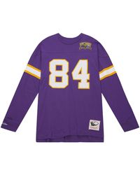 Mitchell & Ness - Nfl N&N Ls Tee Vikings 2000 Randy Moss Tnnc3402 Mvi00Rmopurp" - Lyst