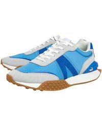 Lacoste - L-Spin Deluxe Leather Color Contrast Sneakers 44Sma0047 Bn1" - Lyst