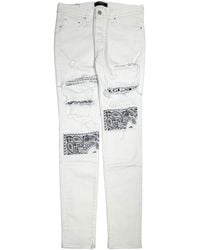 Amiri - Vintage Bandana Art Patch Jeans Ps22Mds023 140" - Lyst