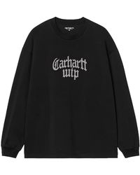 Carhartt - Blackletter Long-Sleeve T-Shirt I037246 89 Xx" - Lyst