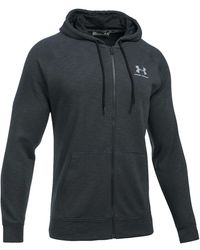 Under Armour - Sportstyle Fullzip Tri Hoodie Steel 1290255 001" - Lyst