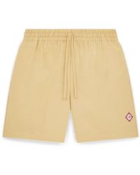 CASABLANCA - Drawstring Monogram Shorts Mpf25 Tr 287 01" - Lyst